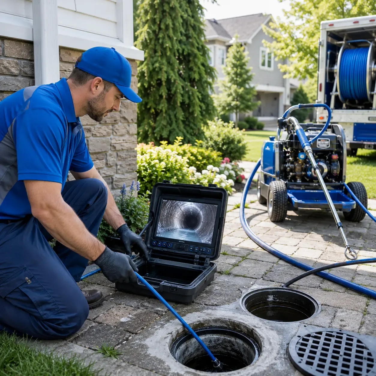 Outdoor drain cleaning professionals serving Happy, KY