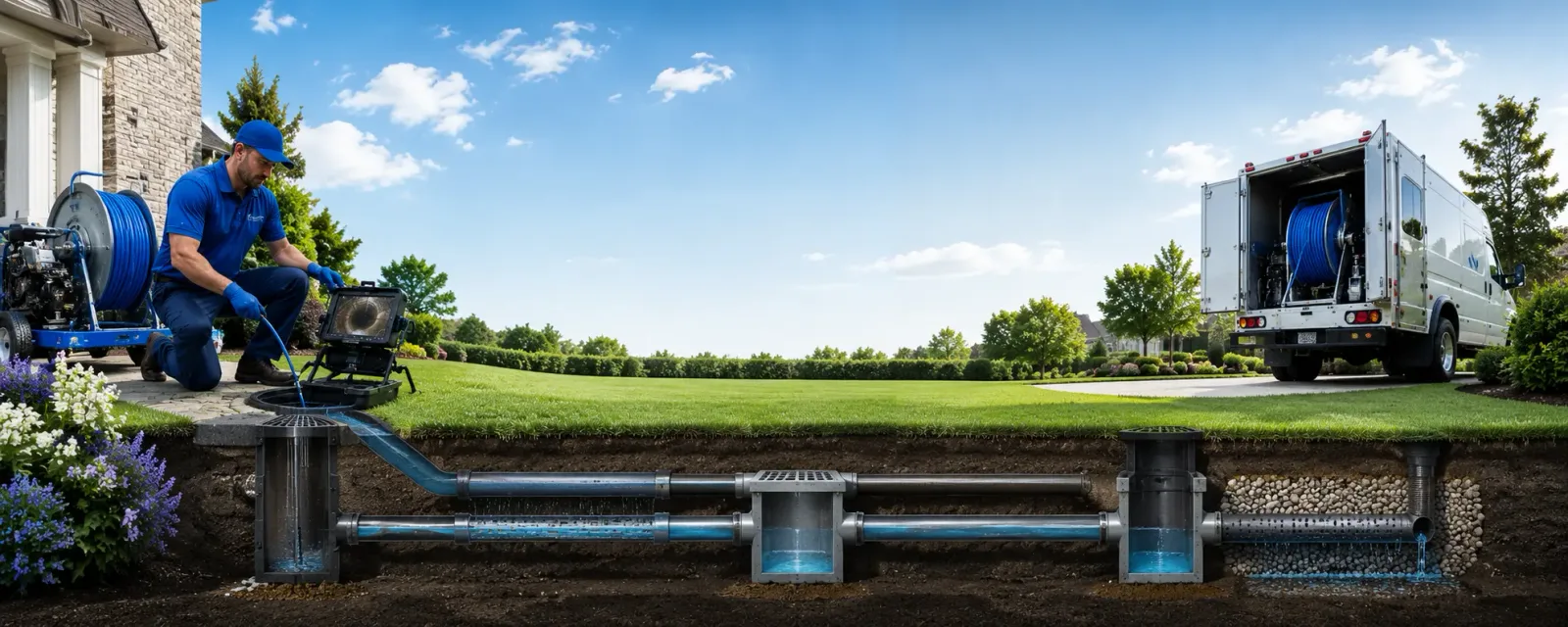 Outdoor drain cleaning information for Happy, KY
